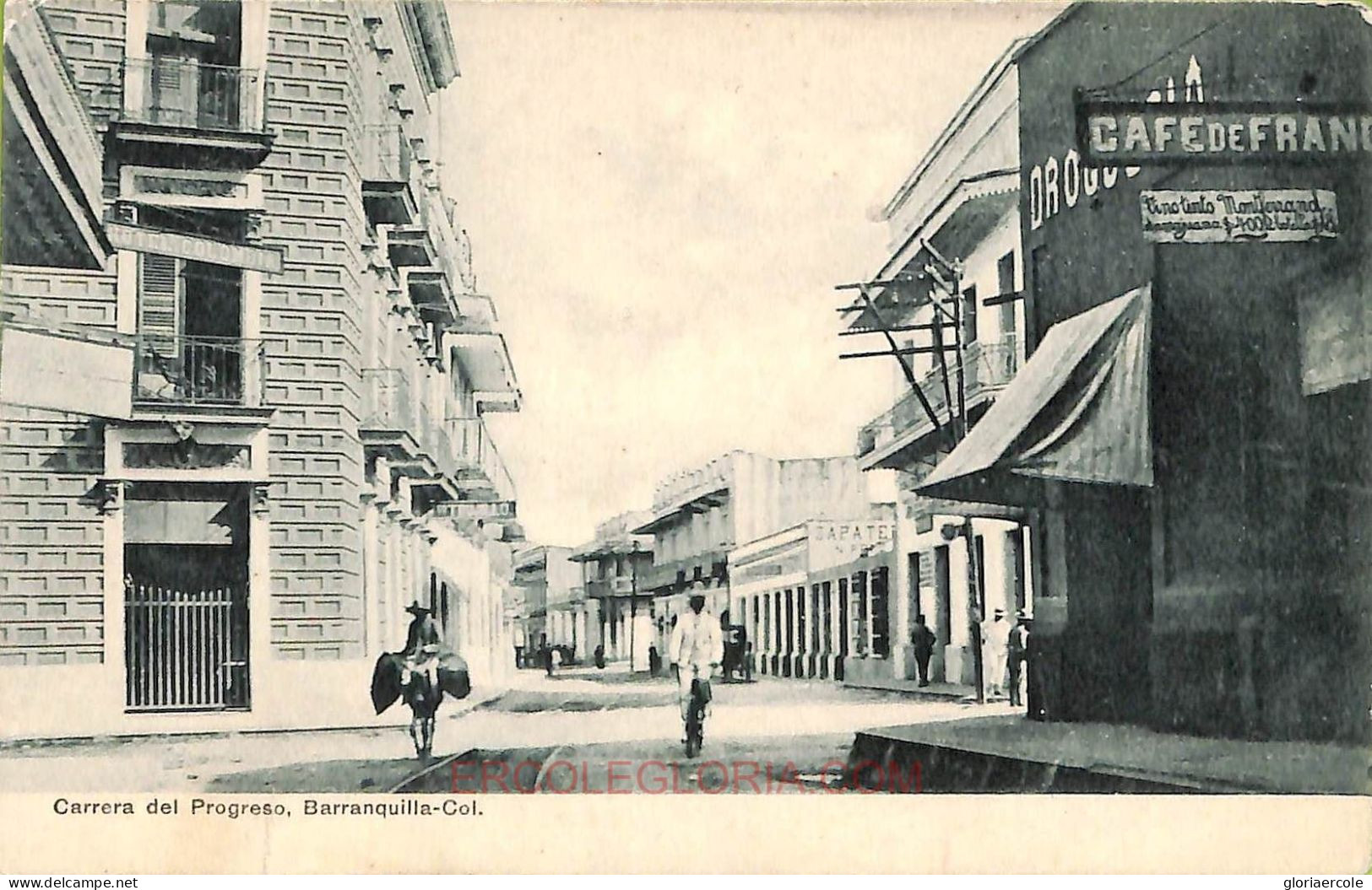 Ac8371 - COLOMBIA -  Vintage Postcard - Barranquilla, Carrera Cuartel - Colombie