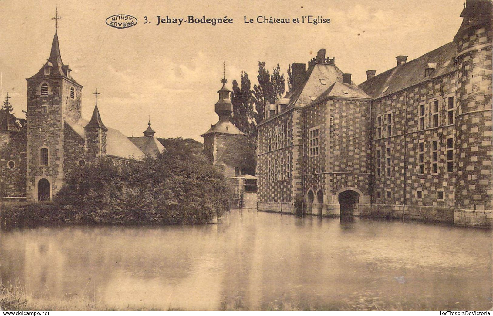 BELGIQUE - Jehay-Bodegnée - Le Château Et L'Eglise - Carte Postale Ancienne - Amay