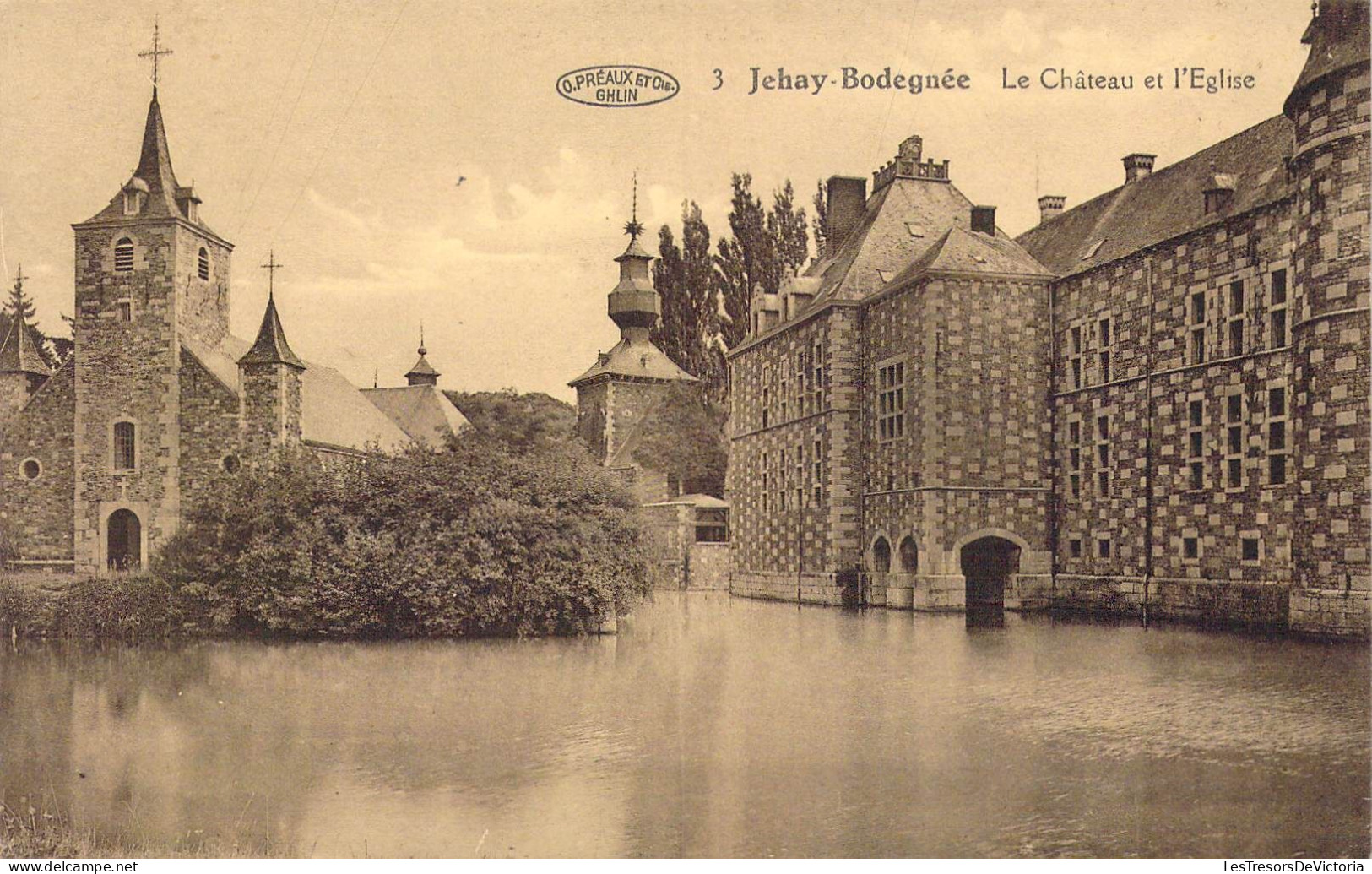 BELGIQUE - Jehay-Bodegnée - Le Château Et L'Eglise - Carte Postale Ancienne - Amay