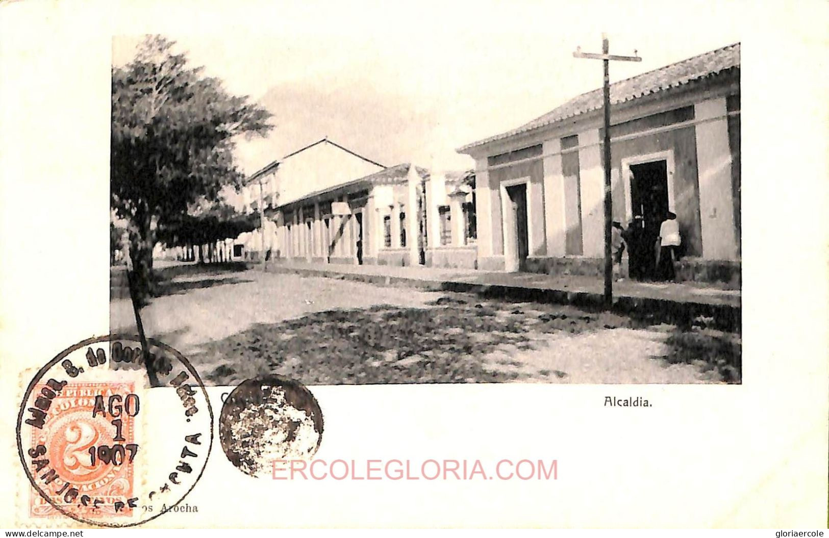 Ac8381 - COLOMBIA -  Vintage Postcard - Cucuta - 1907 - Colombie