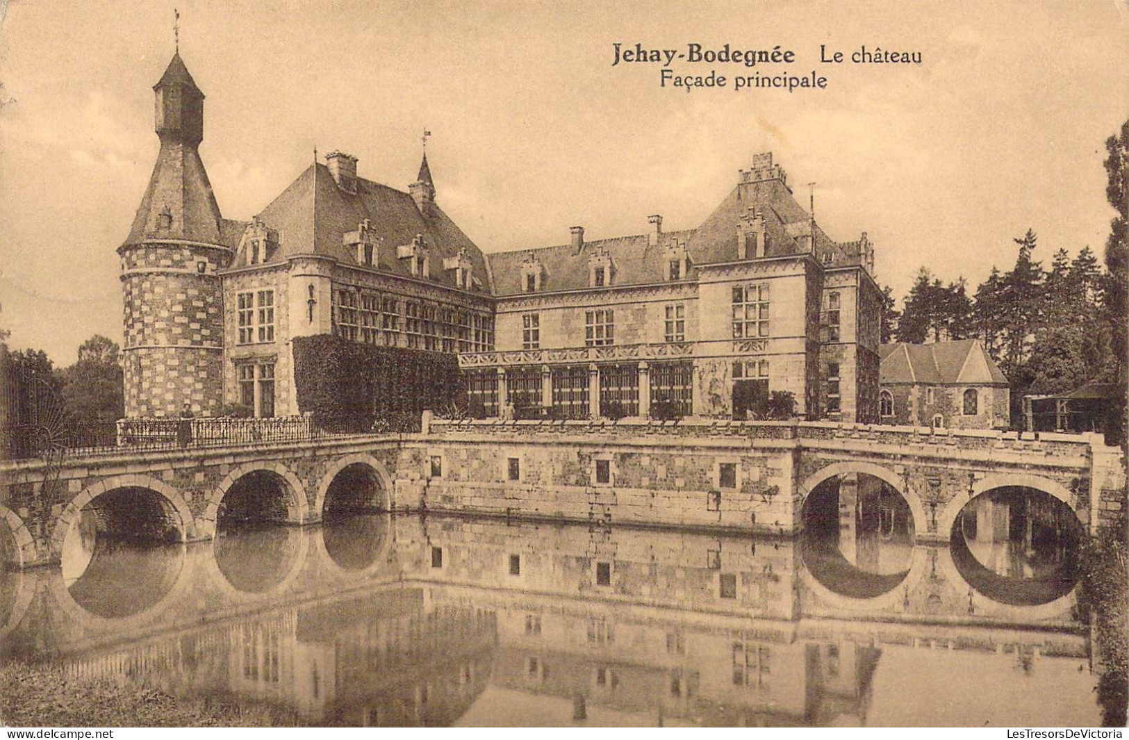 BELGIQUE - Jehay-Bodegnée - Le Château - Façade Principale - Carte Postale Ancienne - Autres & Non Classés