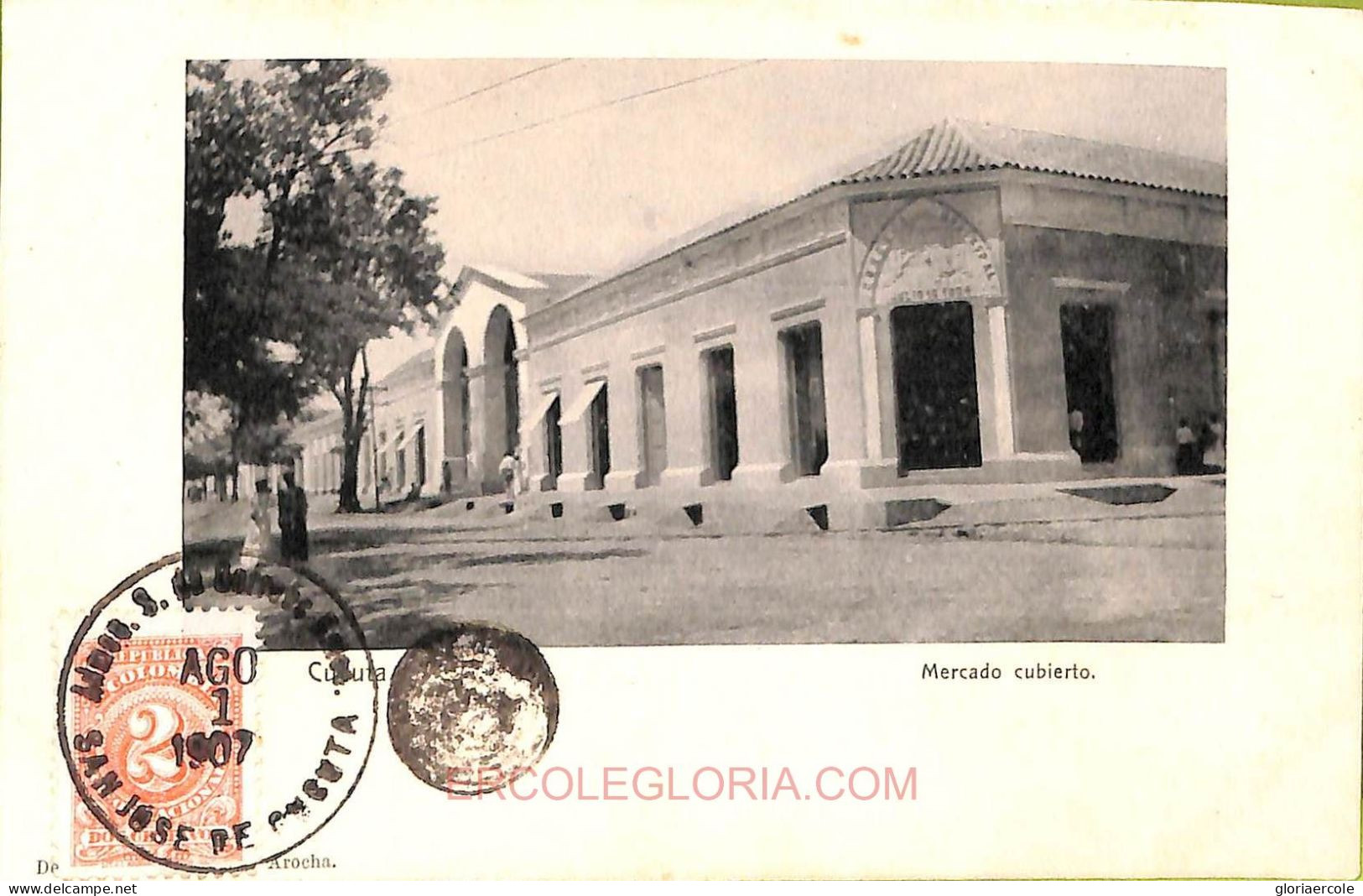 Ac8382 - COLOMBIA -  Vintage Postcard - Cucuta - 1907 - Colombie