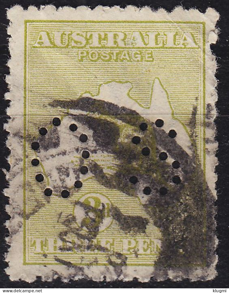 AUSTRALIEN AUSTRALIA [Dienst Lochung] MiNr 0037 IX ( O/used ) [01] - Service