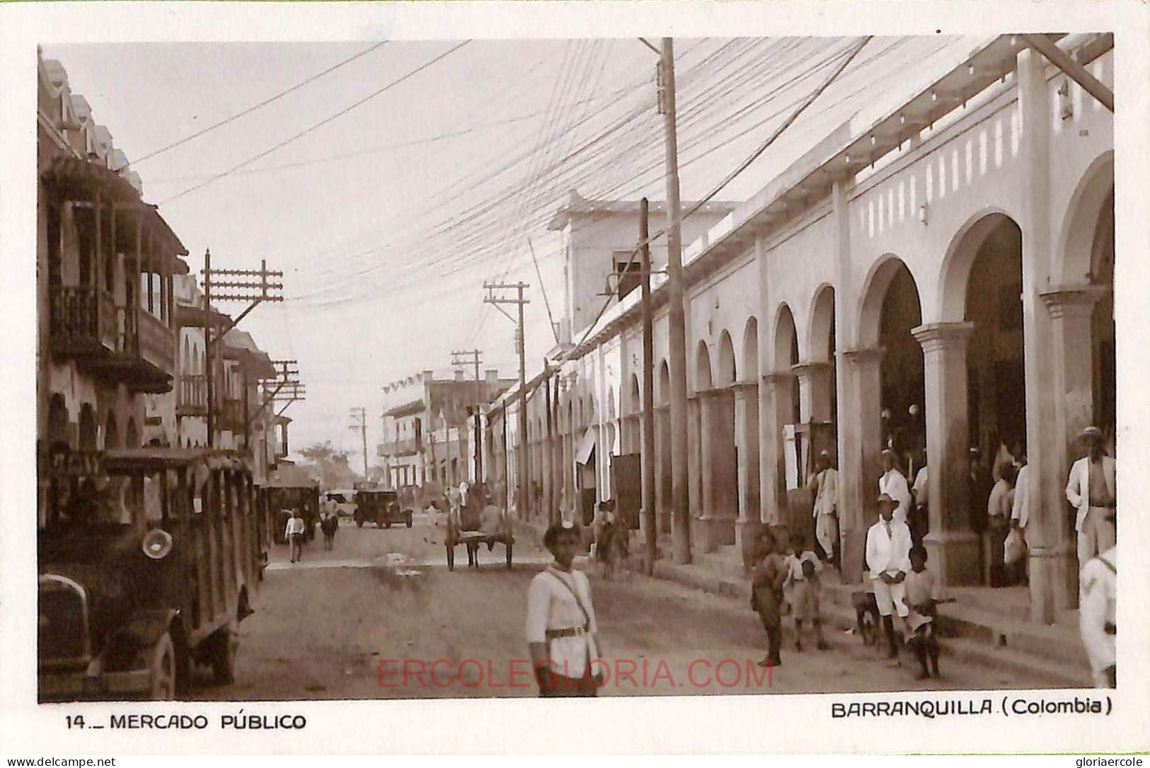 Ac8387 - COLOMBIA -  Vintage Postcard - Barranquilla, Mercado Publico - Colombie