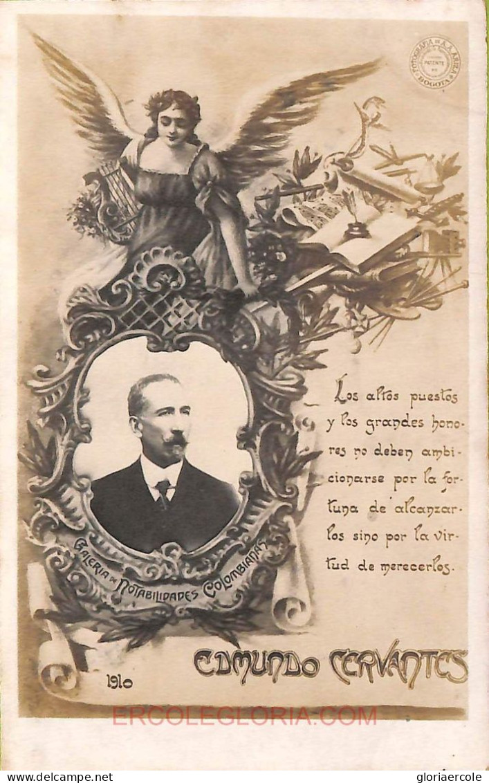 Ac8391 - COLOMBIA -  Vintage Postcard - EDMUNDO CERVANTES  1910 - Colombie