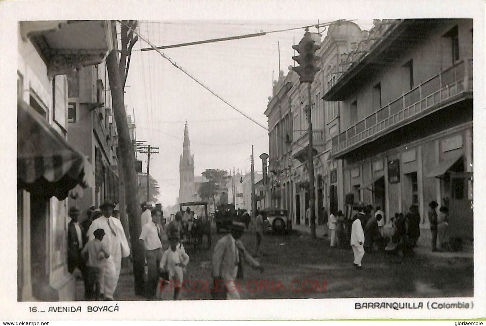 Ac8395 - COLOMBIA -  Vintage Postcard - Barranquilla, Avenida Boyaca - Colombie