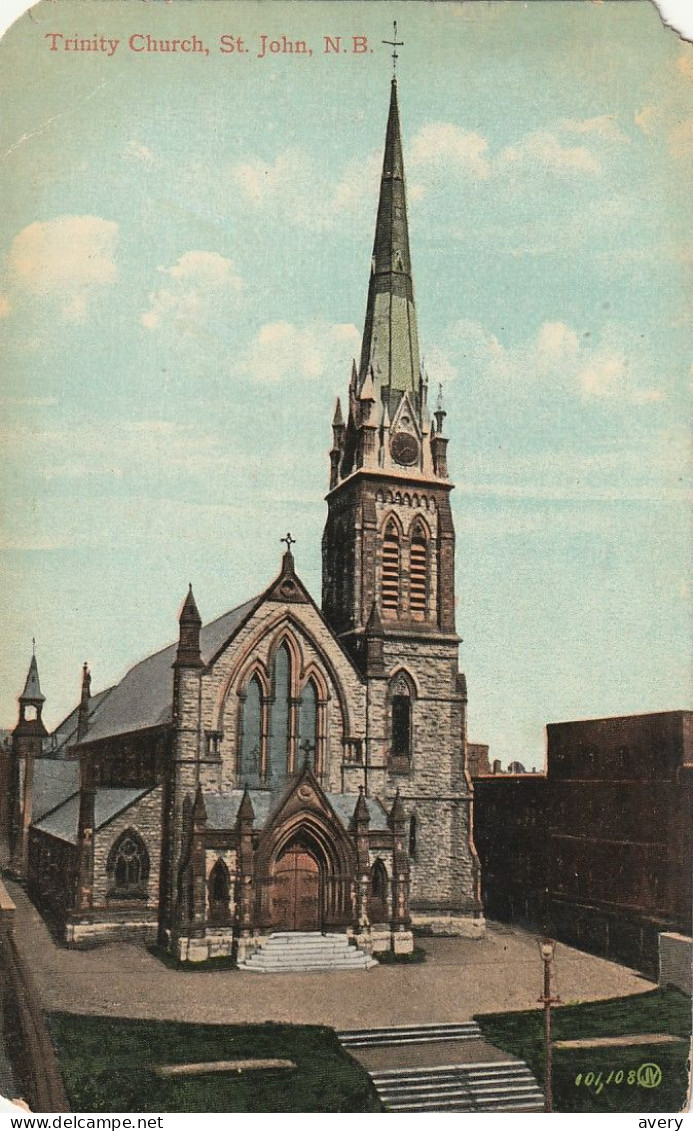 Trinity Church, St. John,  New Brunswick Wear On Edge And Top Right Corner - St. John