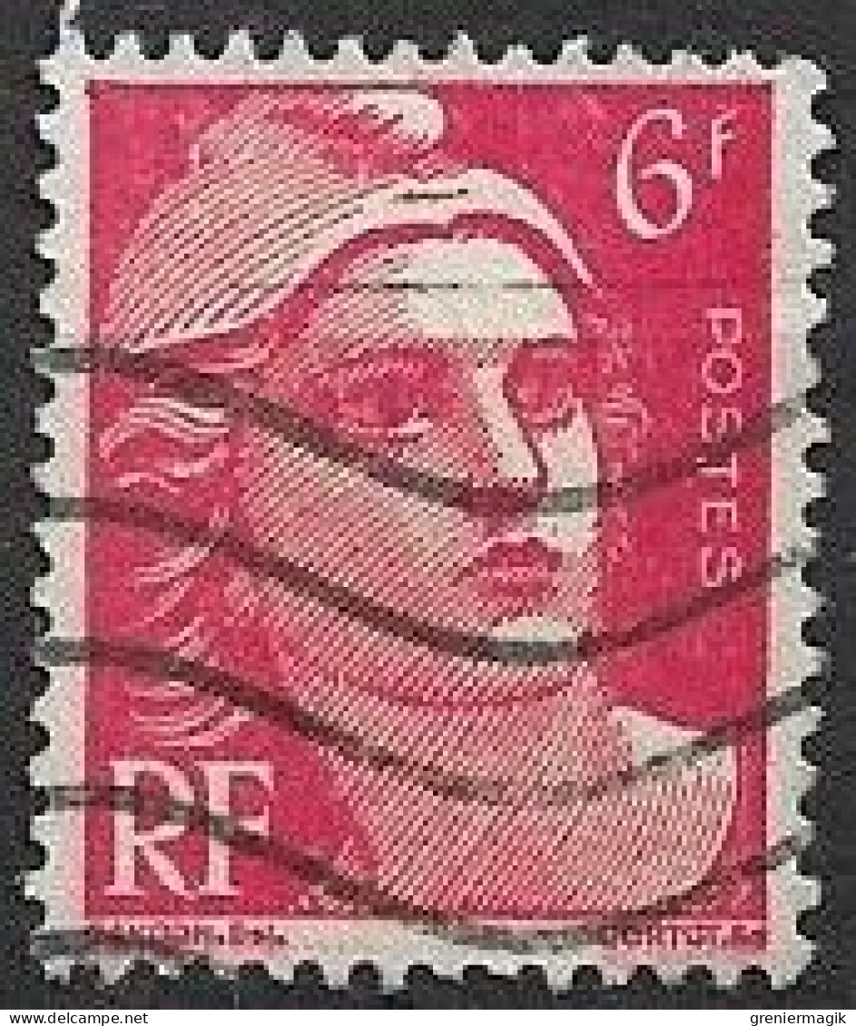 France Marianne De Gandon 6F N°721b Mèches Croisées (variété) - Oblitérés