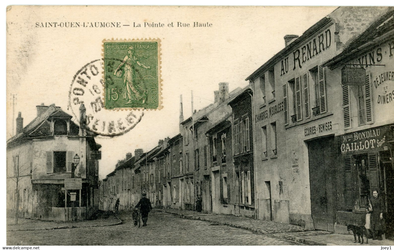 CPA St Ouen L'Aumone La Pointe Et Rue Haute - Saint-Ouen-l'Aumône