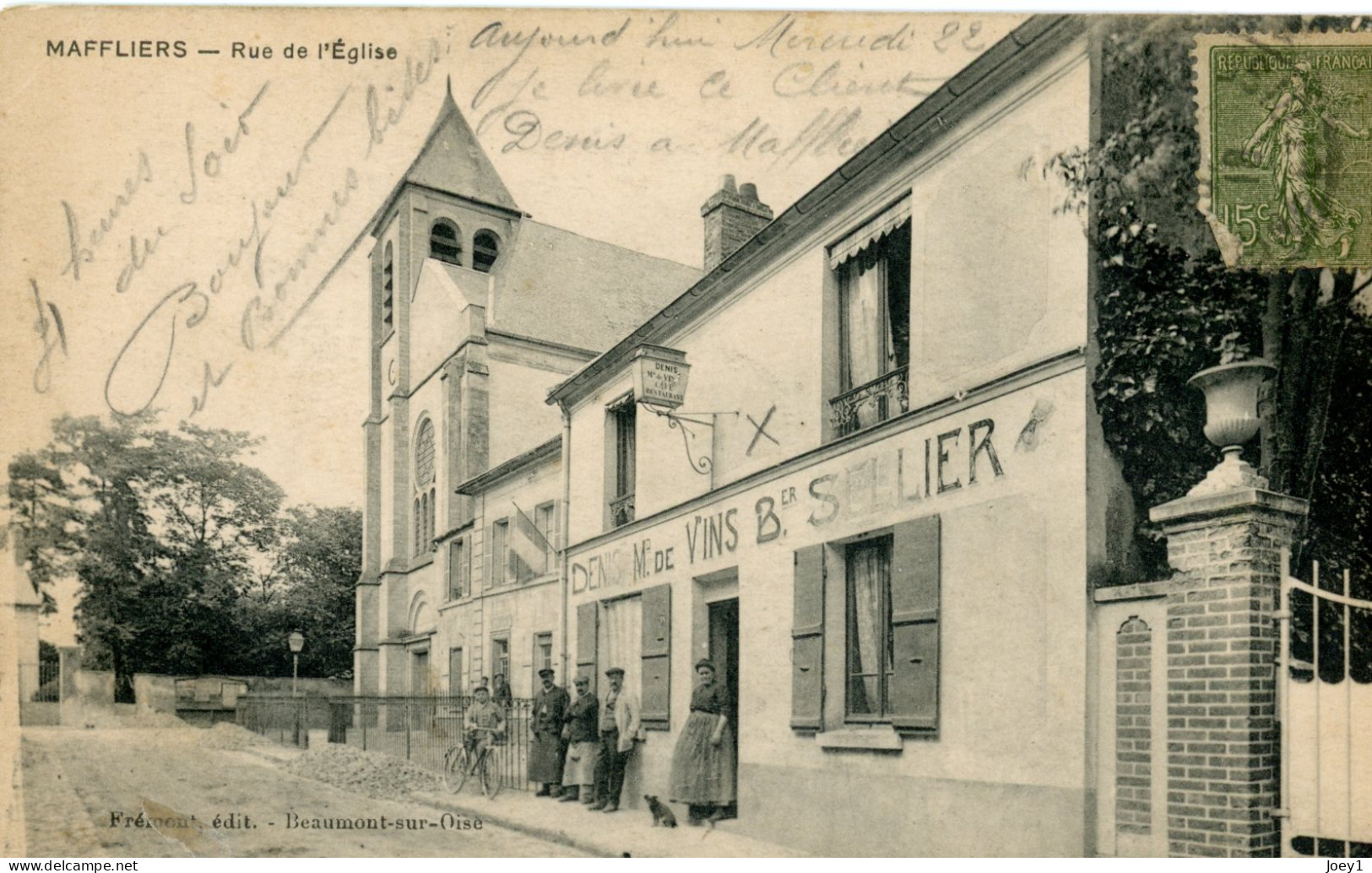 CPA Maffliers Rue De L'église - Maffliers