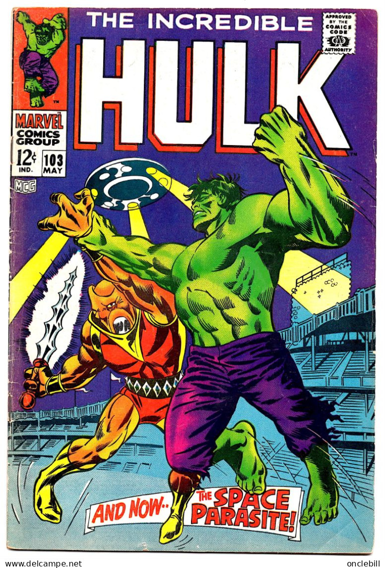 Hulk The Incredible Revue N° 123 Année 1968 Très Bon état - Marvel