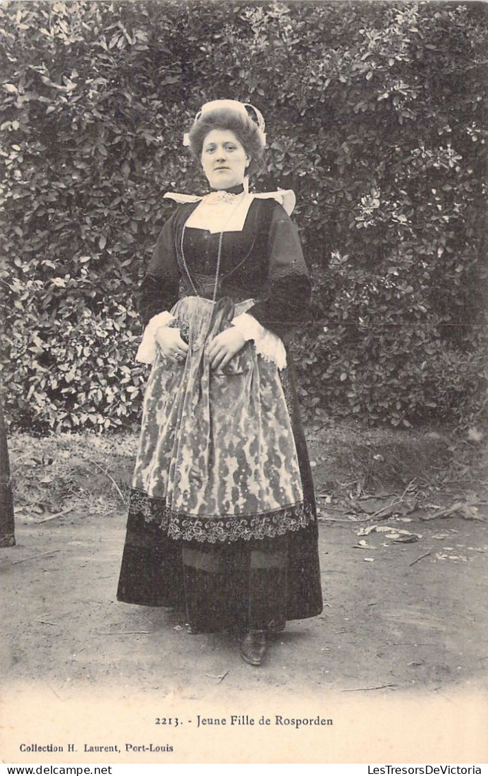 FOLKLORE - Jeune Fille De Rosporden - Carte Postale Ancienne - Costumes