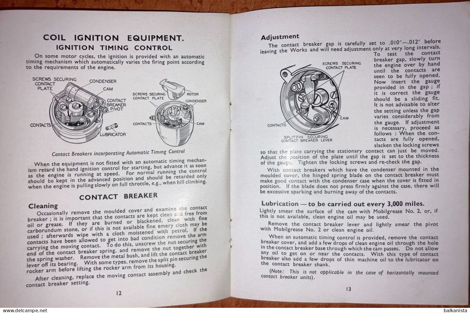 Motorcycle - Instructions for Lucas Electric Lighting and Ignition Equipment