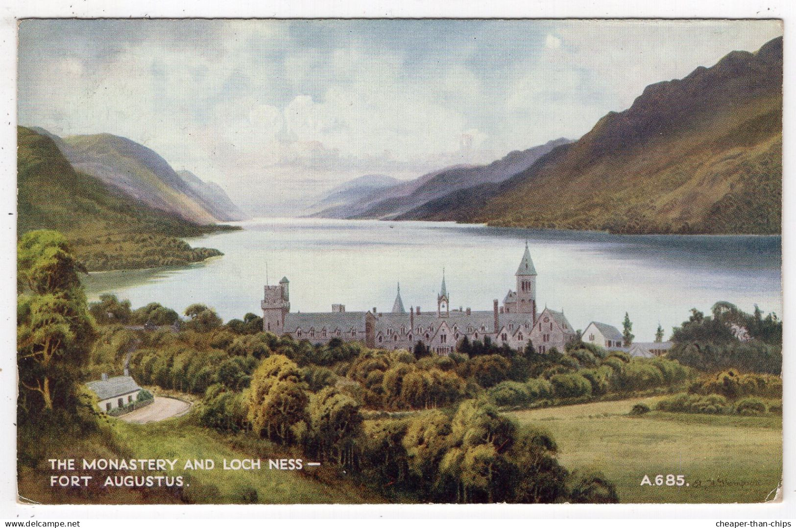 FORT AUGUSTUS - The Monastery And Loch Ness - Art Collour A.685 - Inverness-shire