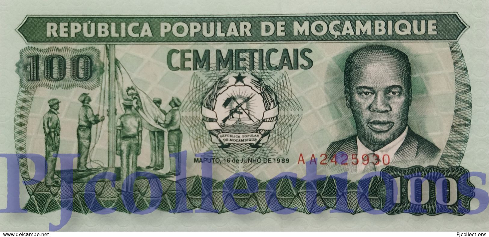 MOZAMBIQUE 100 METICAIS 1989 PICK 130c UNC - Mozambique