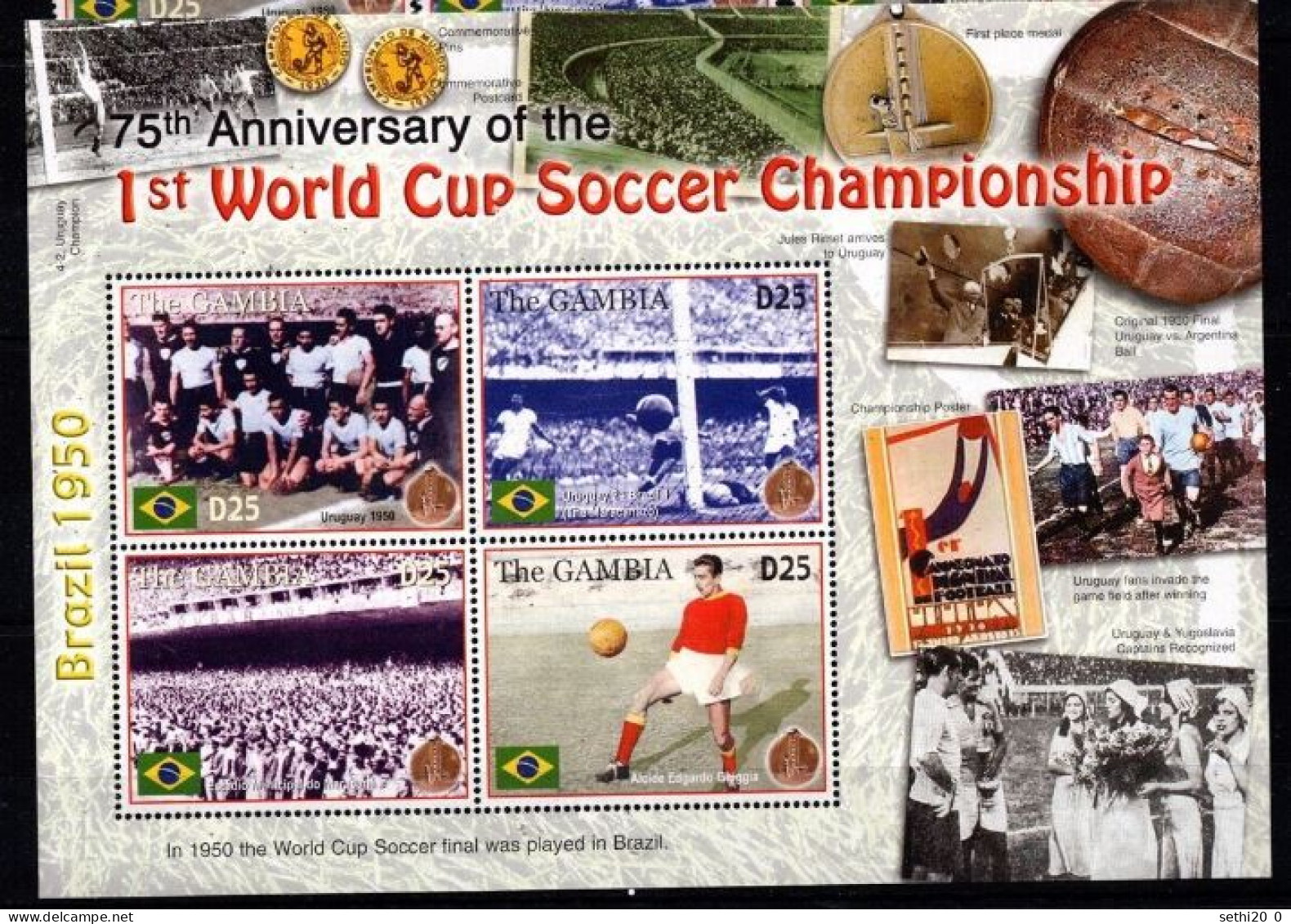 Gambie 2005 Football Soccer  MNH - 1930 – Uruguay