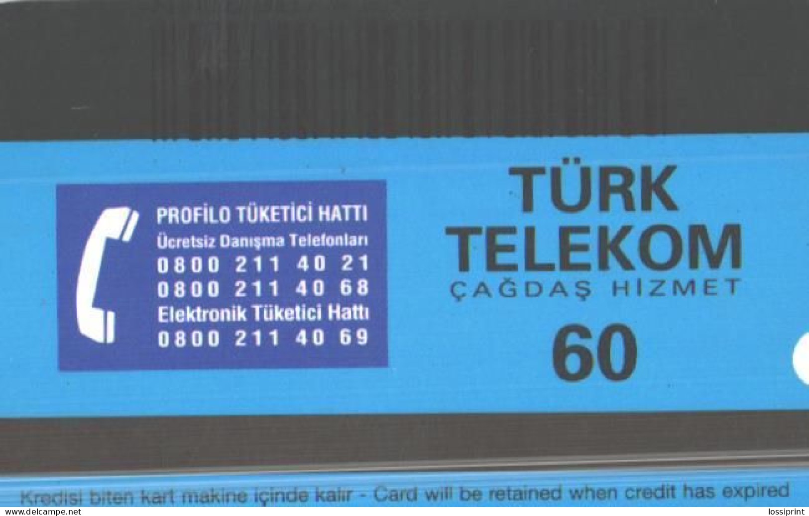 Turkey:Used Phonecard, Türk Telekom, 60 Units, Profilo, Refrigerator - Türkei