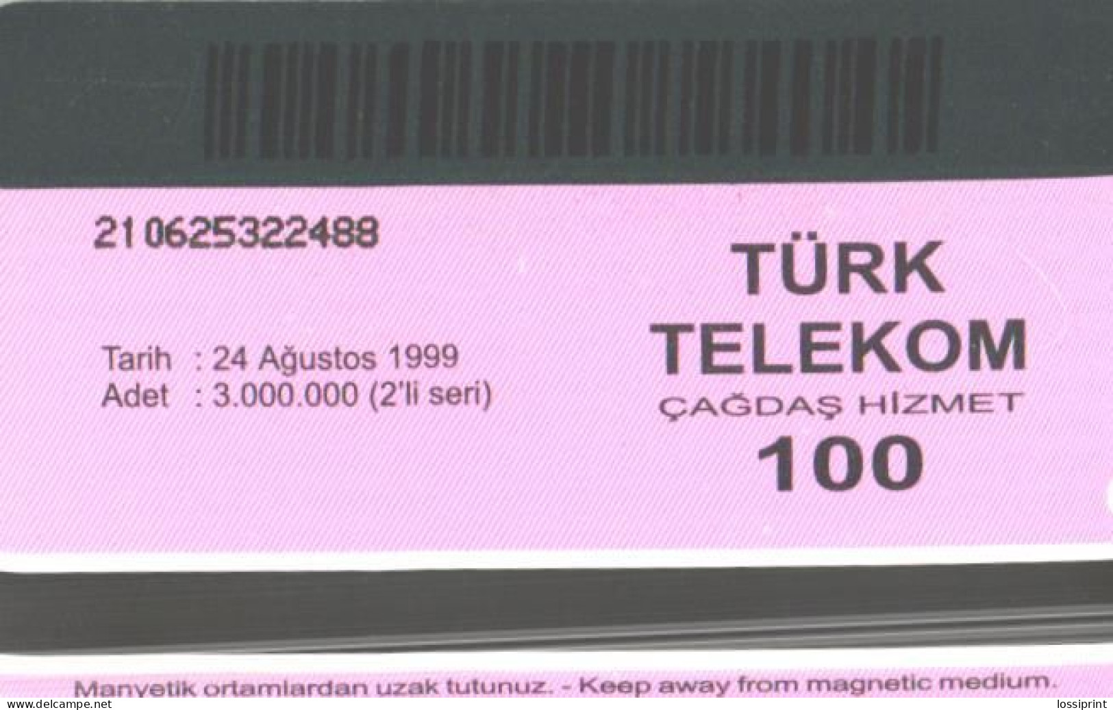 Turkey:Used Phonecard, Türk Telekom, 100 Units, Wrestling Men, 1999 - Türkei