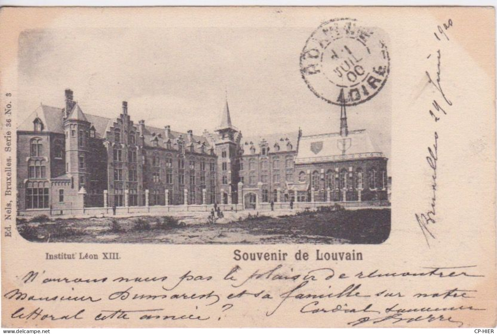 1900 - BELGIQUE - SOUVENIR DE LOUVAIN - INSTITUT LEON XIII - Ottignies-Louvain-la-Neuve