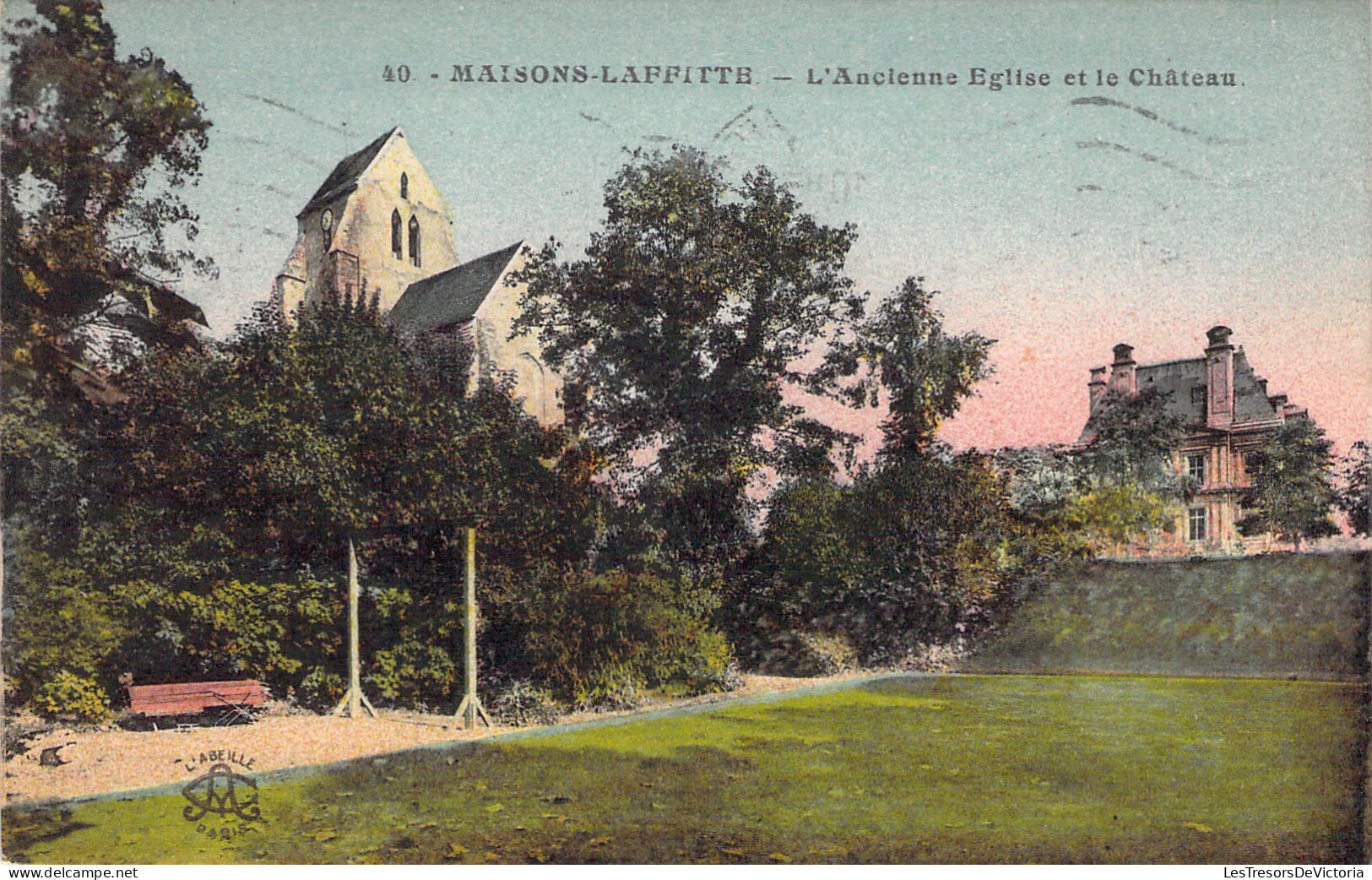 FRANCE - 78 - Maisons Laffitte - L'ancienne église Et Le Château - Carte Postale Ancienne - Maisons-Laffitte