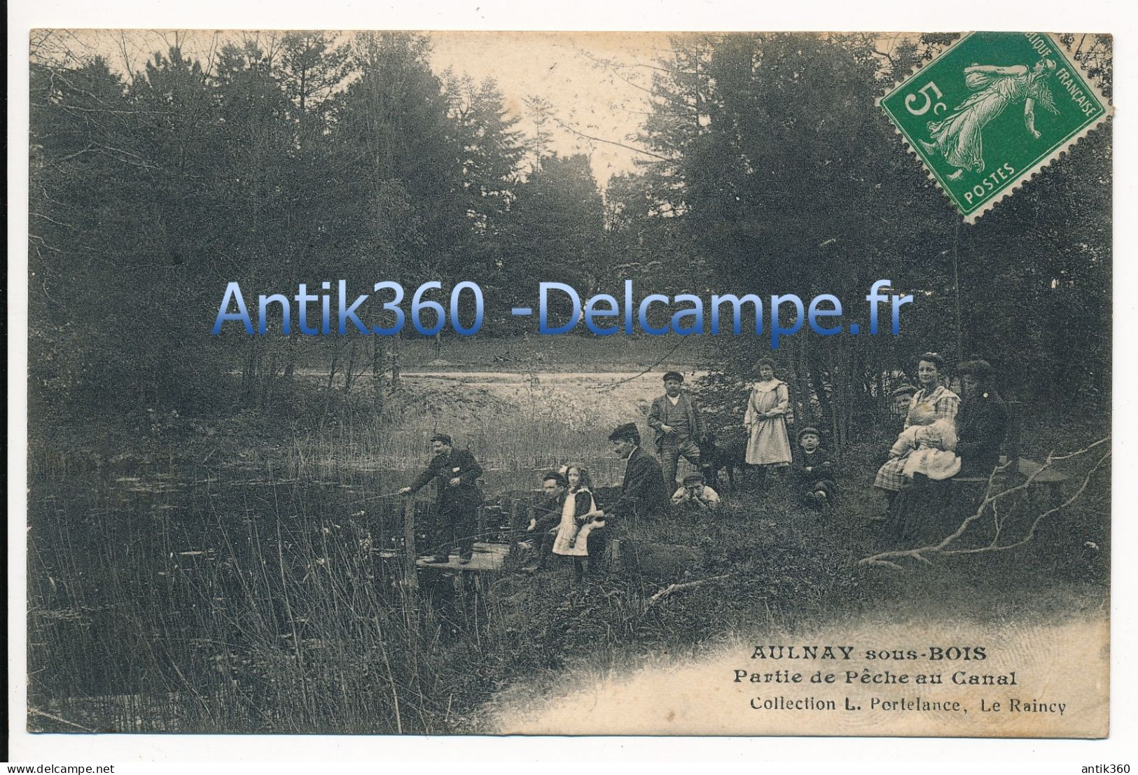 CPA 93 AULNAY SOUS BOIS Partie De Pêche Au Canal - Aulnay Sous Bois