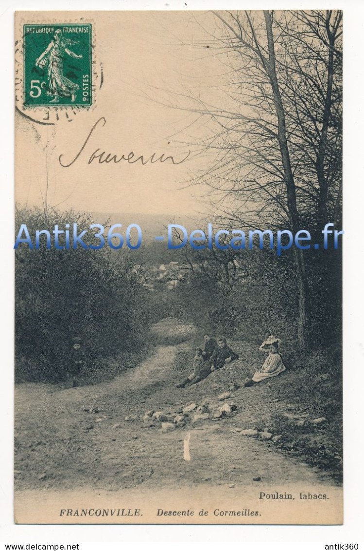 Rare CPA 95 FRANCONVILLE Descente De Cormeilles - Franconville