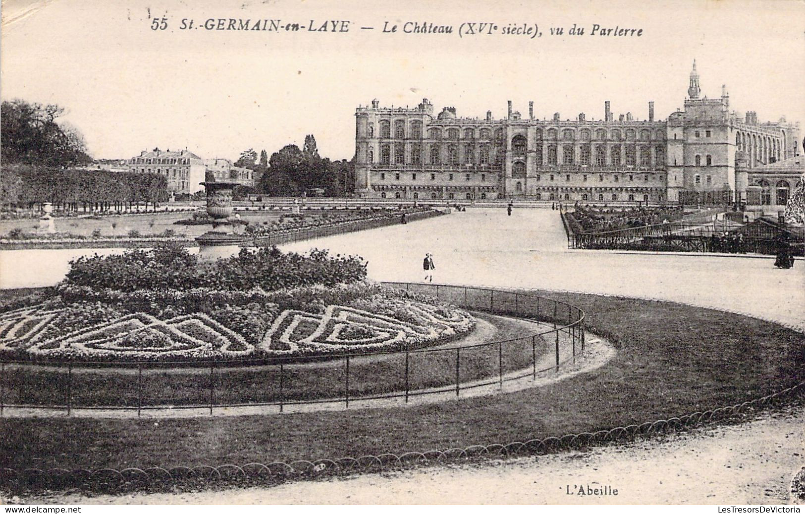 FRANCE - 78 - St Germain En Laye - Le Château Vu Du Parterre - Carte Postale Ancienne - St. Germain En Laye (Kasteel)
