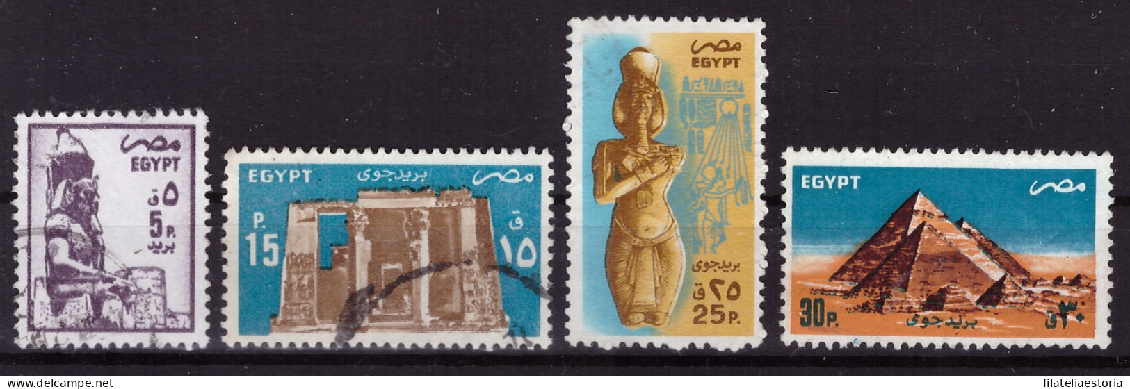 Egypte 1985/1998 - Oblitéré - Monuments - Art - Michel Nr. 1501 1506 1509-1510 (egy361) - Oblitérés