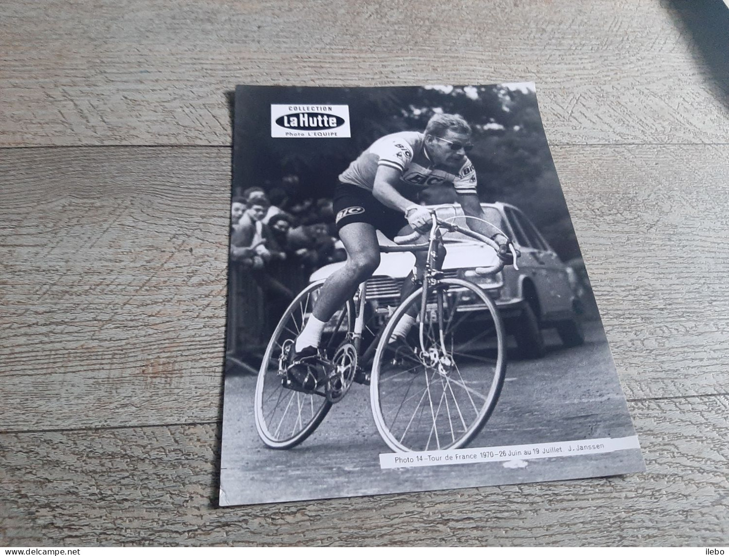 Photographie Collection La Hutte Cyclisme Tour De France Janssen 1970 Sport Rare - Cyclisme