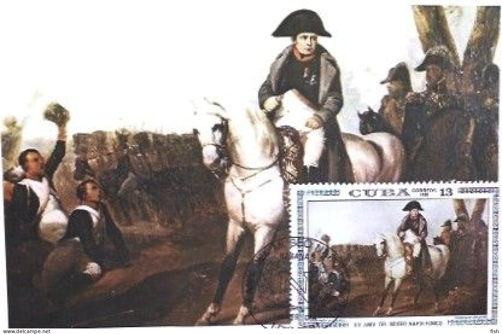 Cuba & Maximum Card, XX Aniversario Del Museo Napoleonico, Napoleon A Caballo, Habana1981 (4) - Tarjetas – Máxima