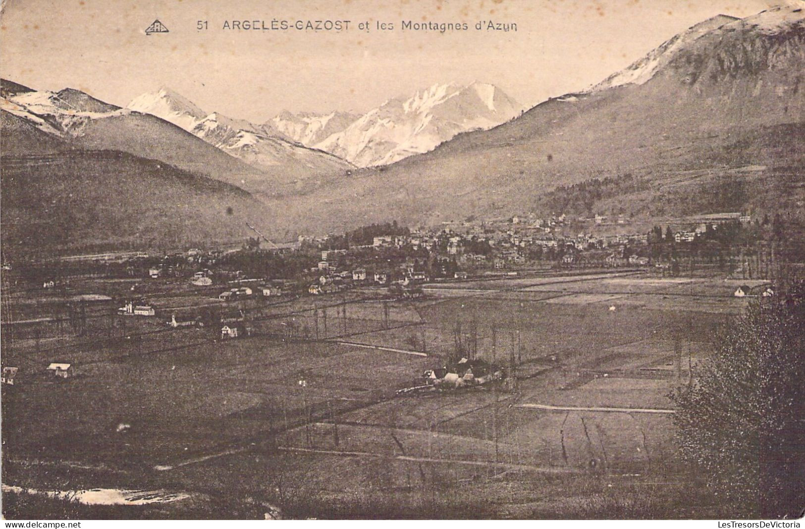 FRANCE - 65 - ARGELES GAZOST Et Les Montagnes D'Azun - Carte Postale Ancienne - Argeles Gazost