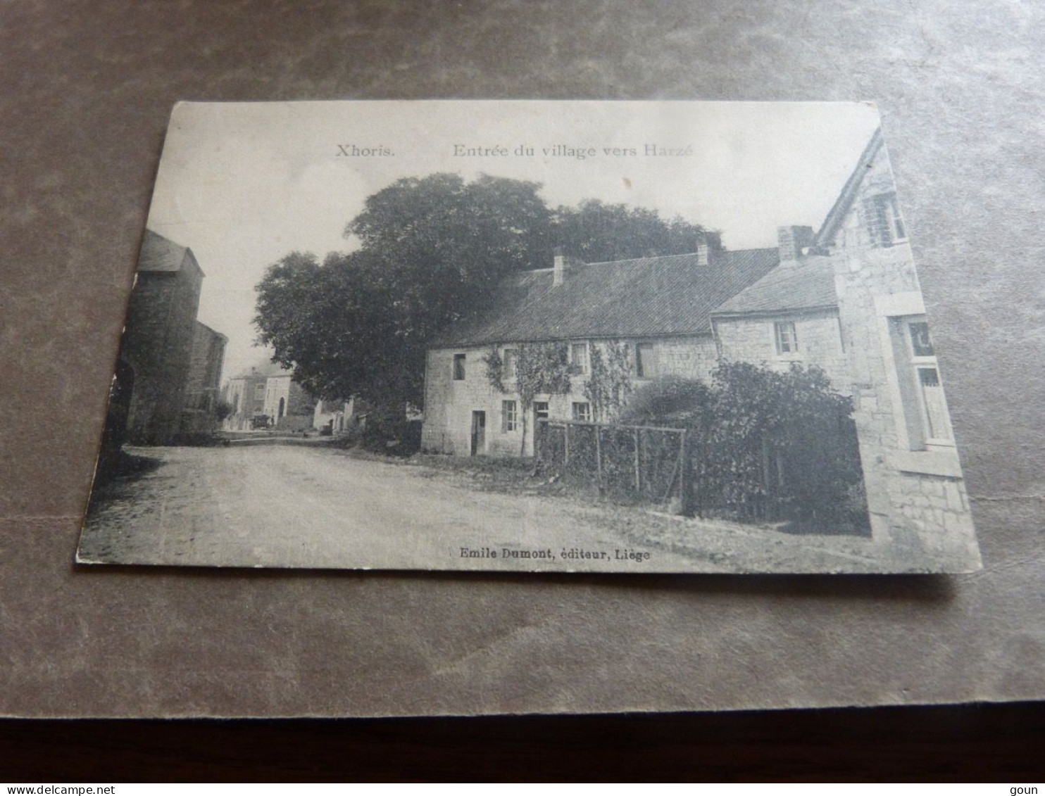 Cpa Ferrières Xhoris Entrée Du Village Vers Harzé - Ferrières