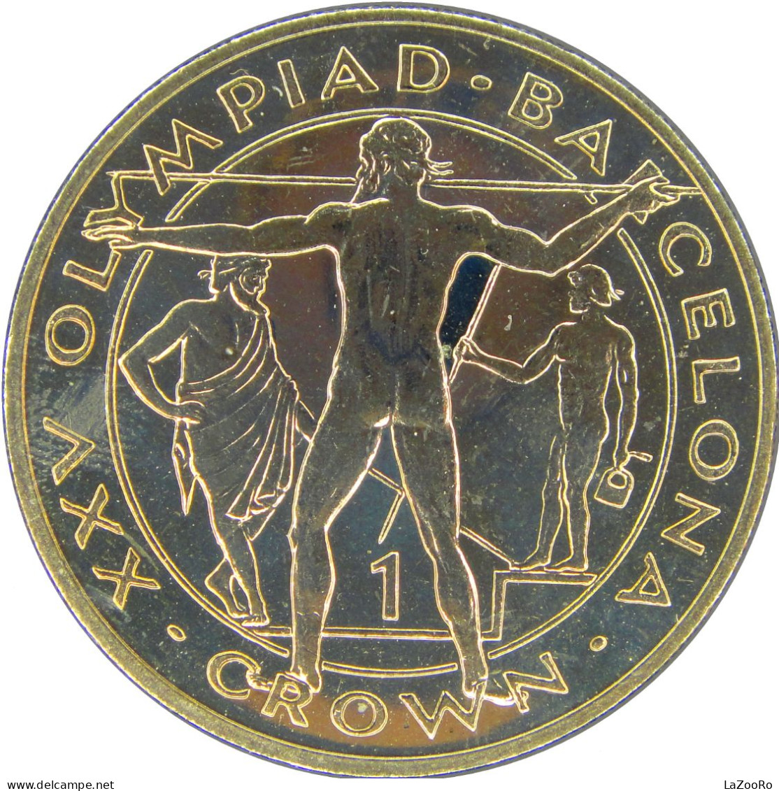 LaZooRo: Gibraltar 1 Crown 1991 Barcelona 1992 UNC Scarce - Gibraltar