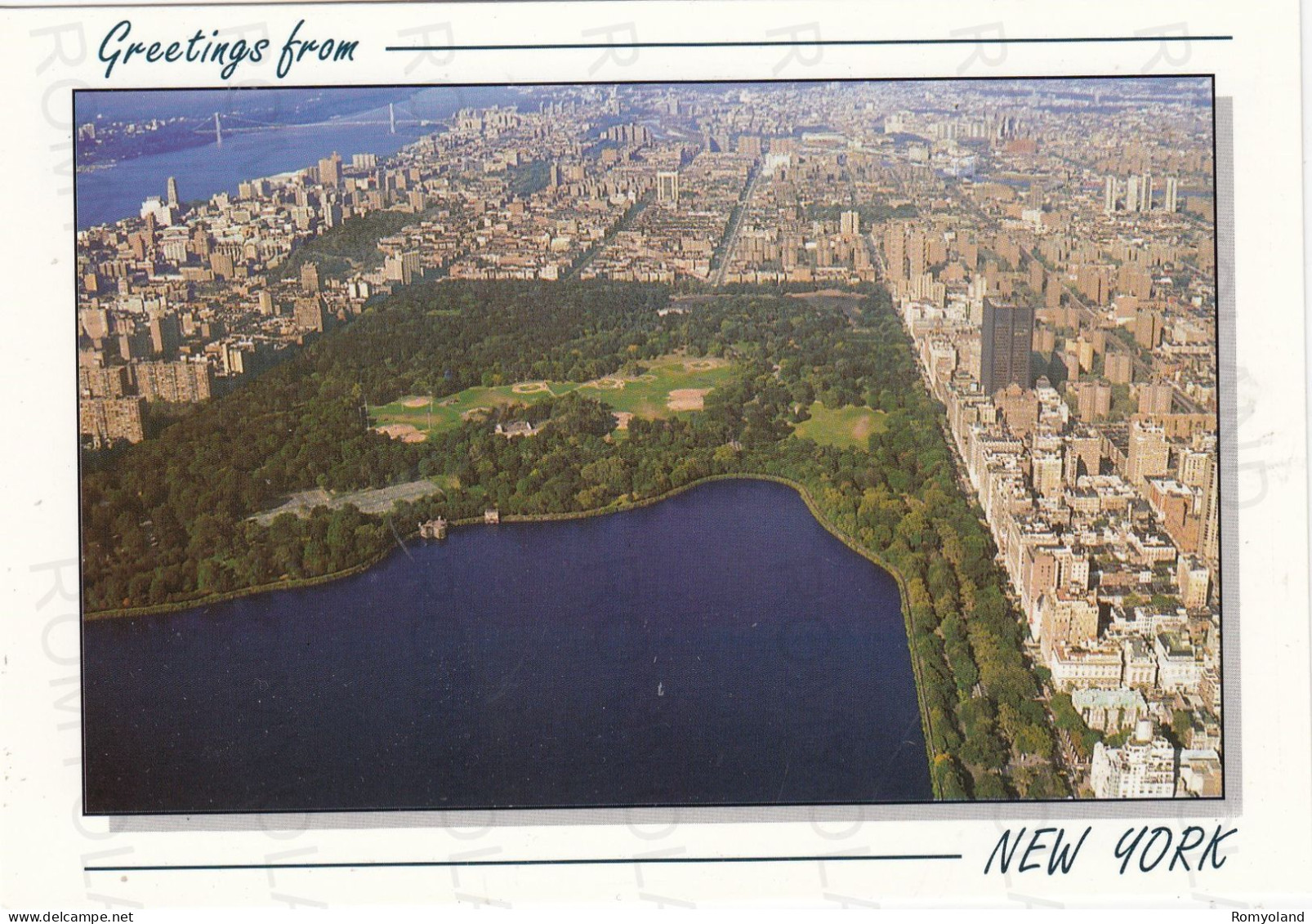 CARTOLINA  NEW YORK CITY,NEW YORK,STATI UNITI-GREETINGS FROM NEW YORK-NON VIAGGIATA - Panoramic Views