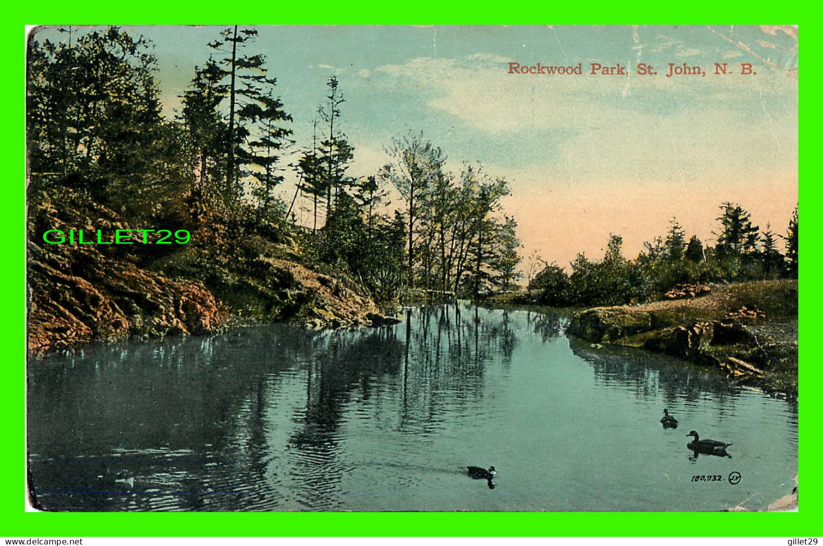 ST JOHN, NB - ROCKWOOD PARK - TRAVEL IN 1919 - THE VALENTINE & SONS PUB. CO LTD - - St. John