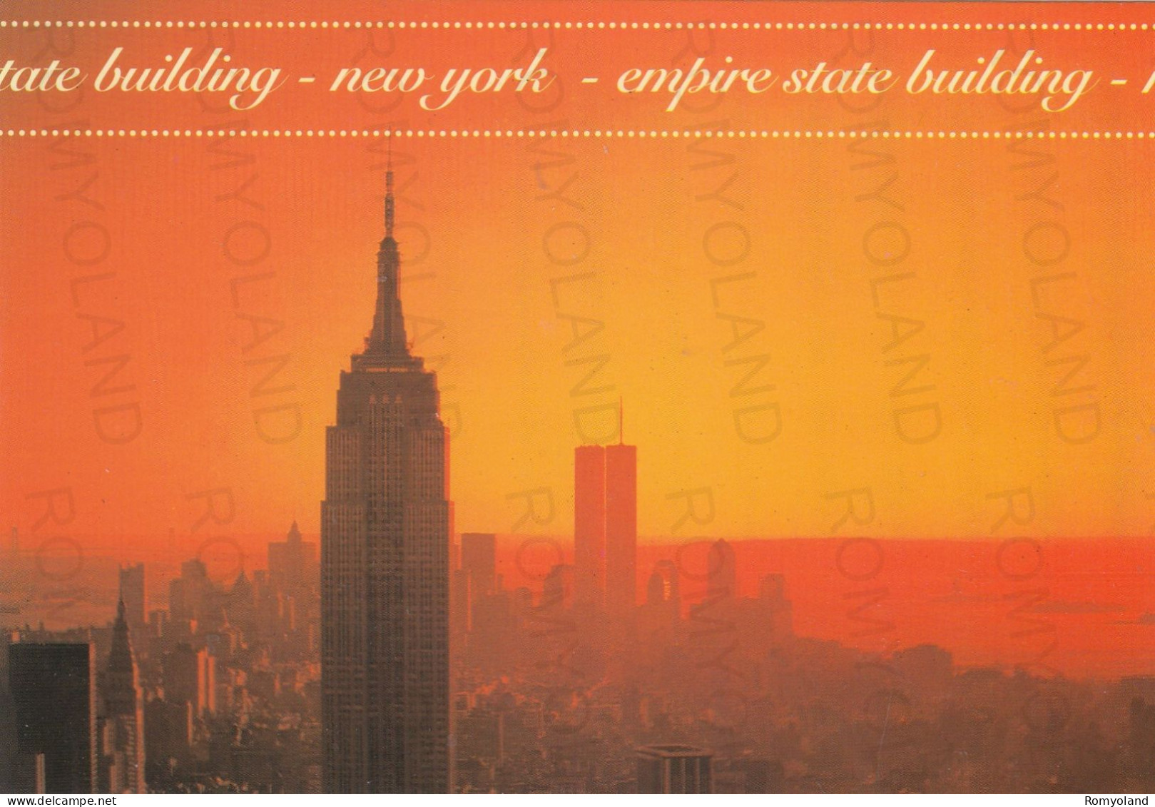 CARTOLINA  NEW YORK CITY,NEW YORK,STATI UNITI-THE EMPIRE STATE BUILDING-NON VIAGGIATA - Empire State Building