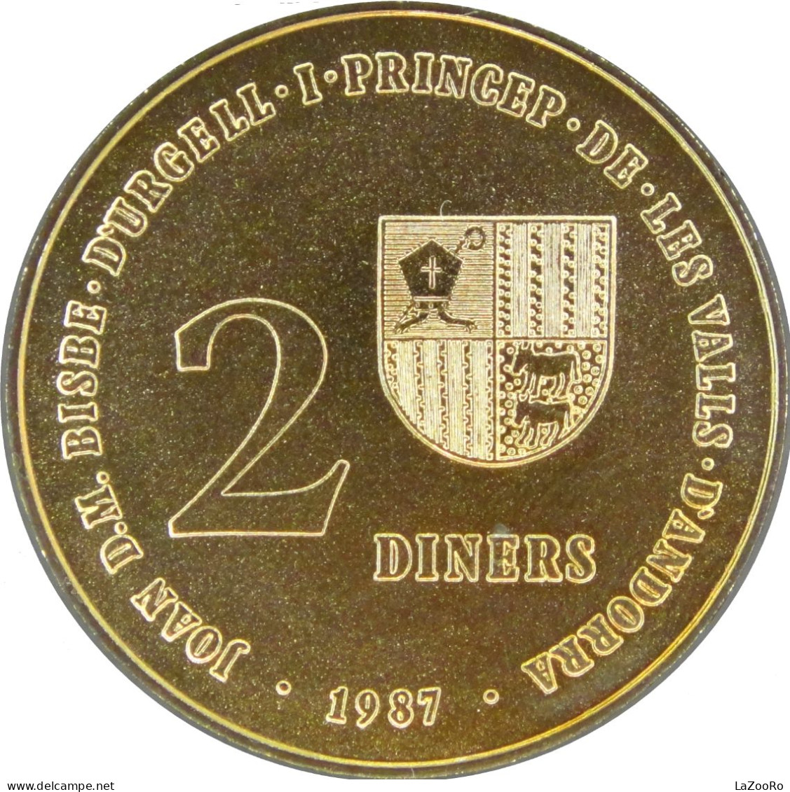 LaZooRo: Andorra 2 Diners 1987 Barcelona 1992 UNC Scarce - Andorra