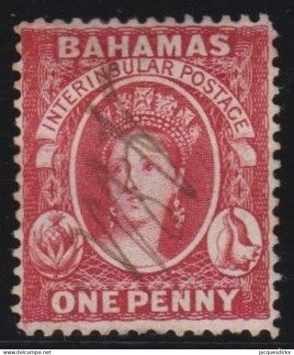 Bahamas        .   SG    .    33 X    .   Wmk Reversed   .     O      .    Cancelled - 1859-1963 Kronenkolonie