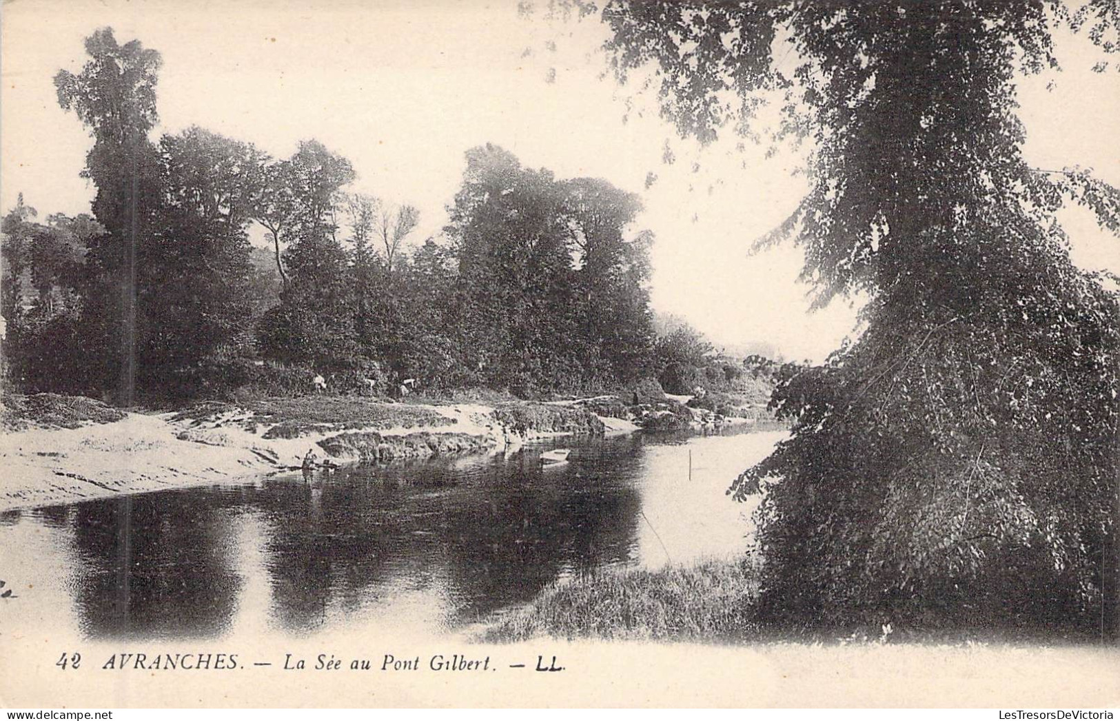 FRANCE - 50 - AVRANCHES - La Sée Au Pont Gilbert - LL - Carte Postale Ancienne - Avranches