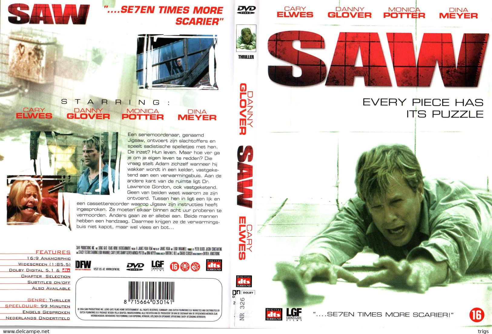 DVD - Saw - Horreur
