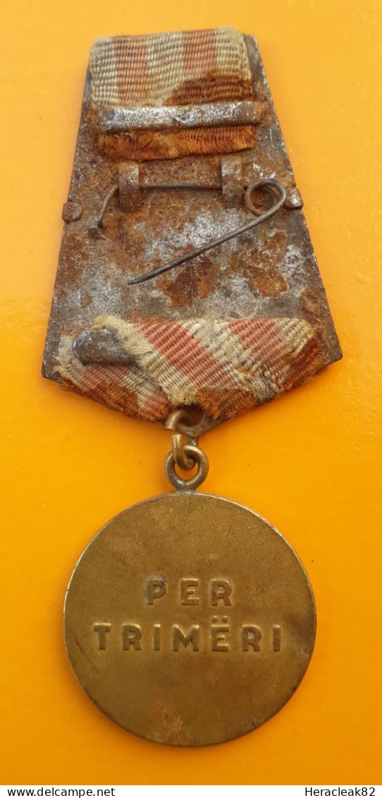 Albania Medal For Bravery, R, 100% Original - Other & Unclassified