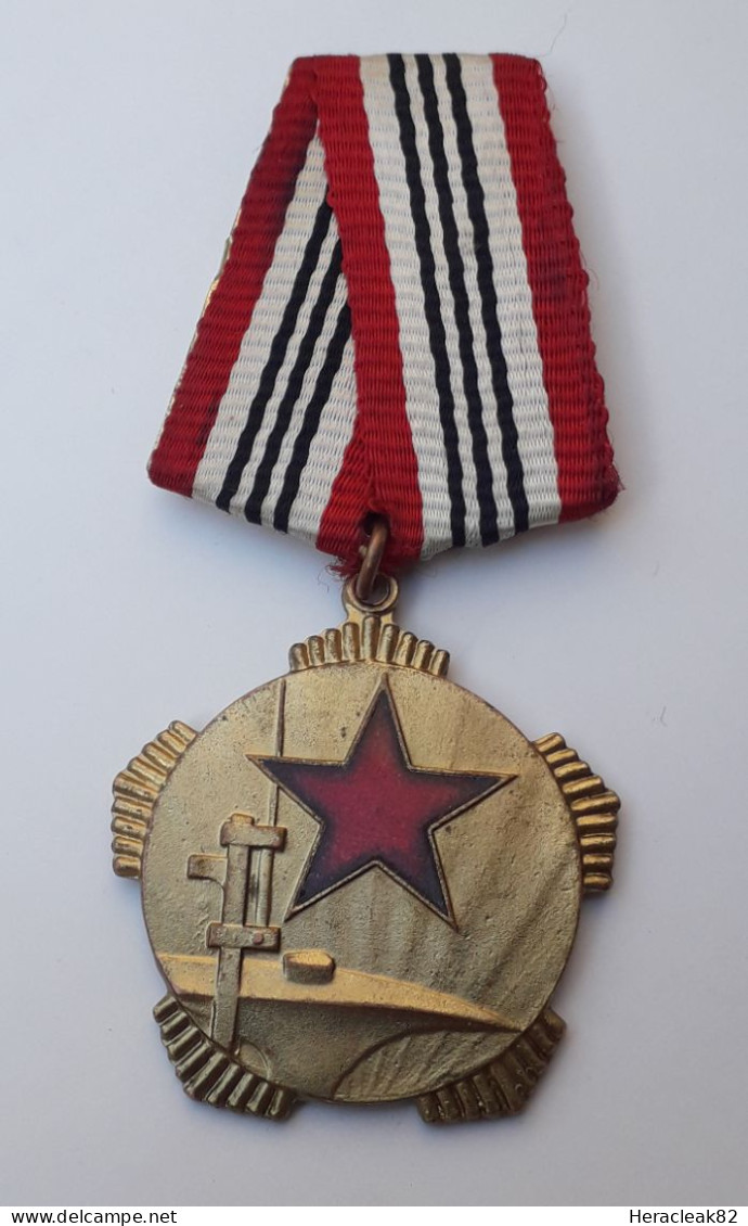 Albania Order For Distinguish Work In Field Of Defense, III Class, 100% Original - Other & Unclassified