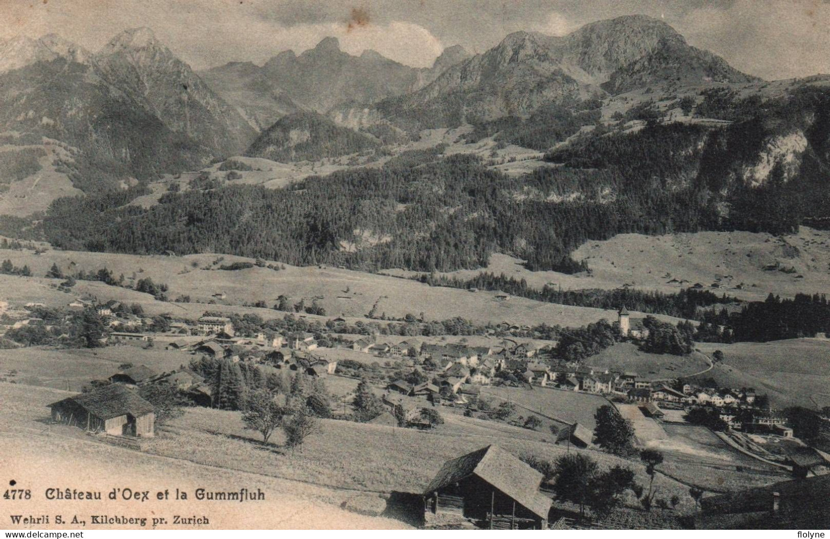 Château D'oex Et La Gummfluh - Panorama Du Village - Suisse Switzerland - Sonstige & Ohne Zuordnung