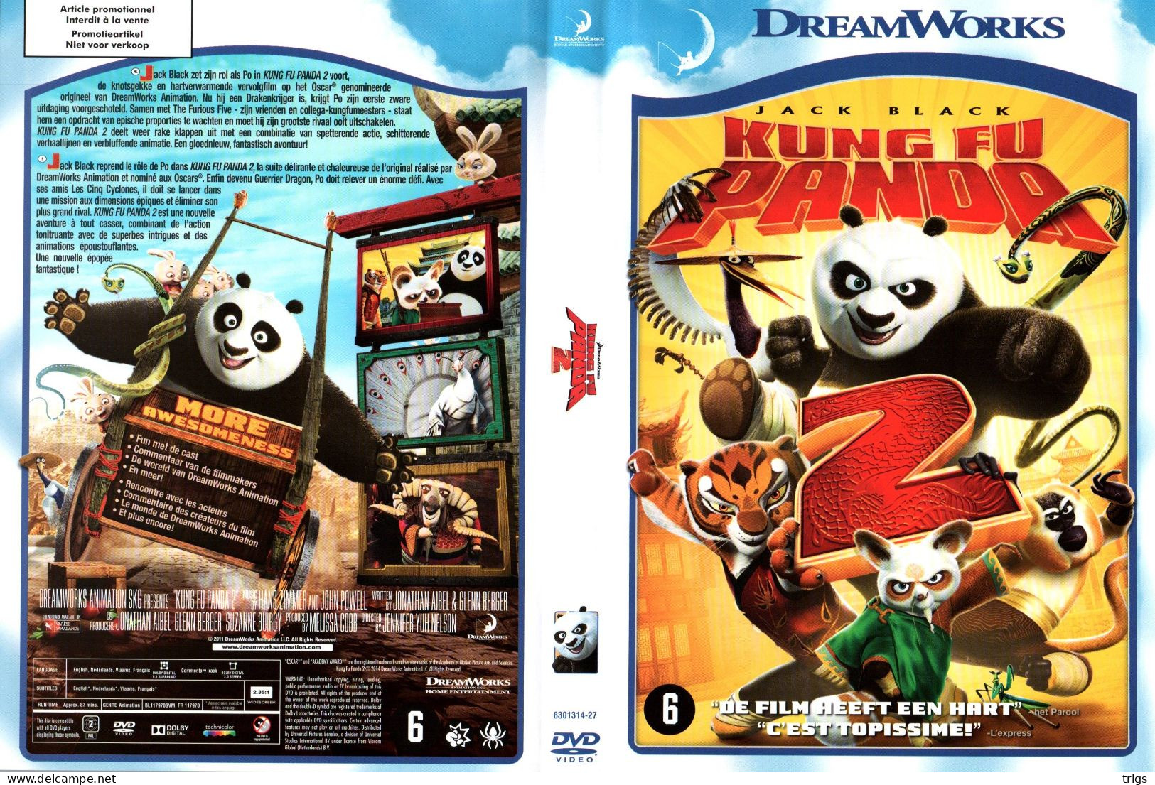 DVD - Kung Fu Panda 2 - Dibujos Animados