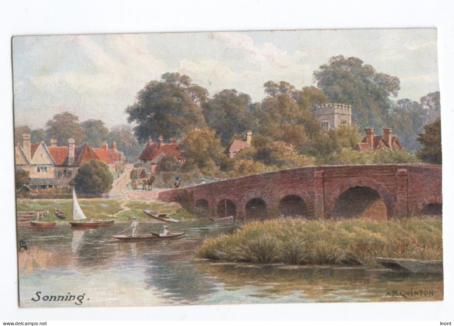England - Sonning - Berkshire - Oilette - Tuck's Postcard - Up The River Series - Not Used - Nr. 6395 - Reading