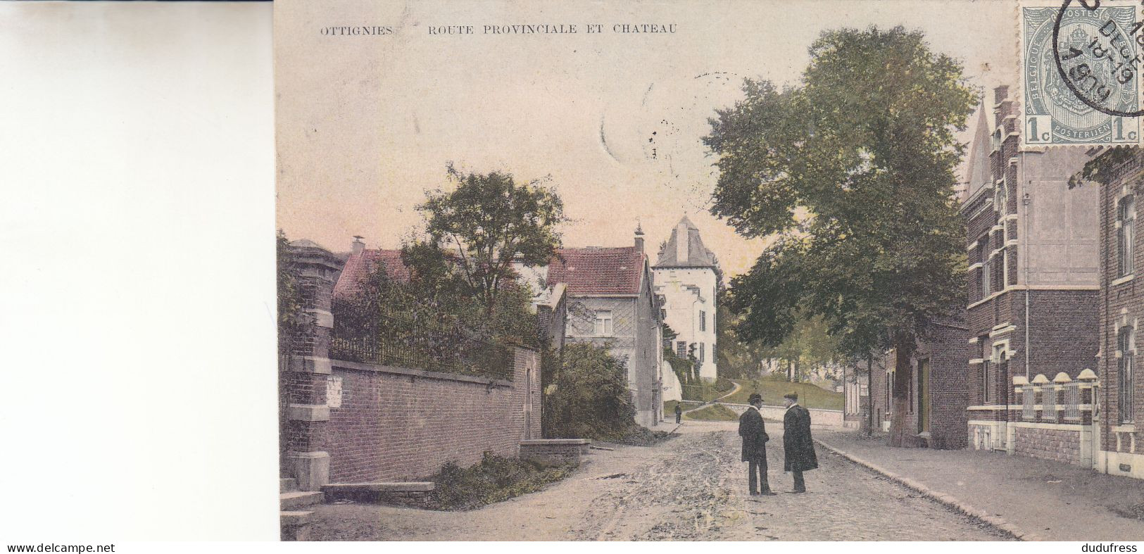 OTTIGNIES   ROUTE PROVINCIALE ET CHATEAU - Ottignies-Louvain-la-Neuve