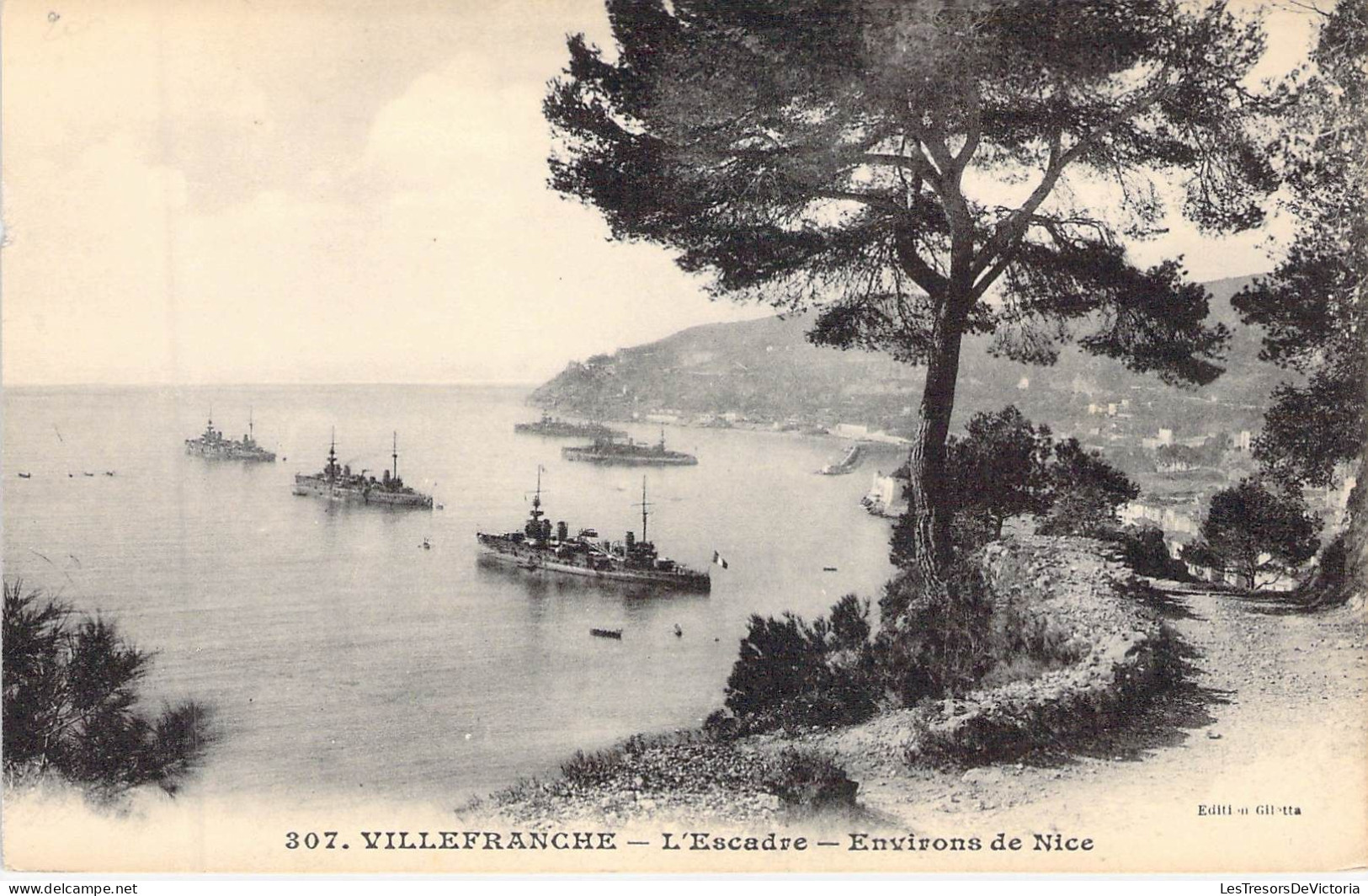 FRANCE - 06 -VILLEFRANCHE - L'Escadre - Environs De Nice - Carte Postale Ancienne - Villefranche-sur-Mer