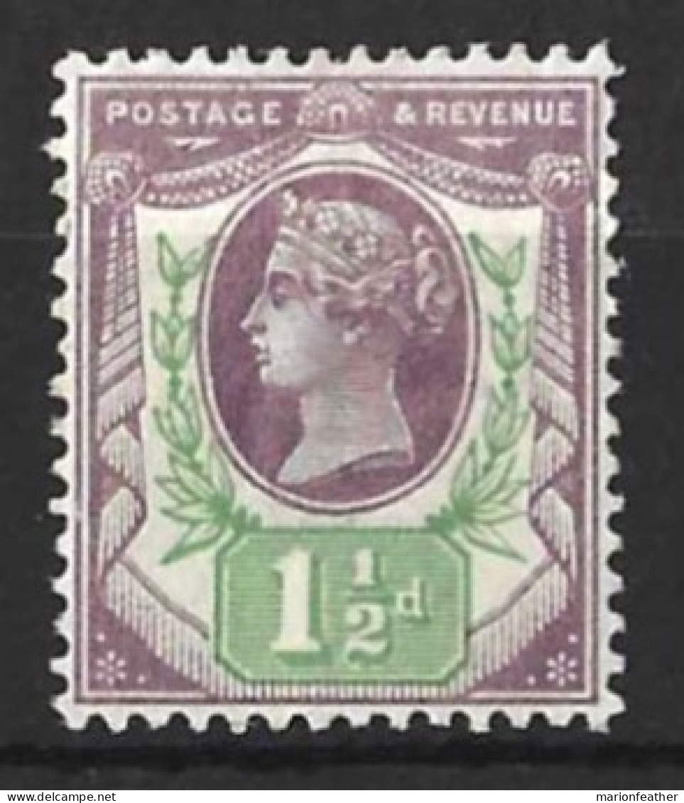 GB...QUEEN VICTORIA..(1837.-01...)..." 1887..".....SURFACE PRINTED....1 & HALFd.....SG198........MH.. - Ungebraucht