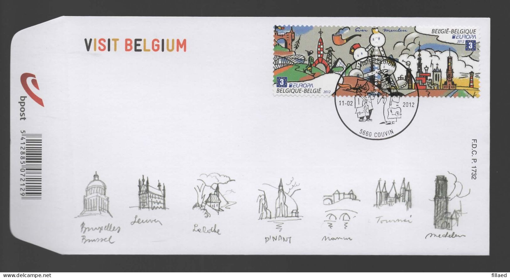 FDC. : Nr 4216/17 Stempel: 5660 Couvin - 2011-2014