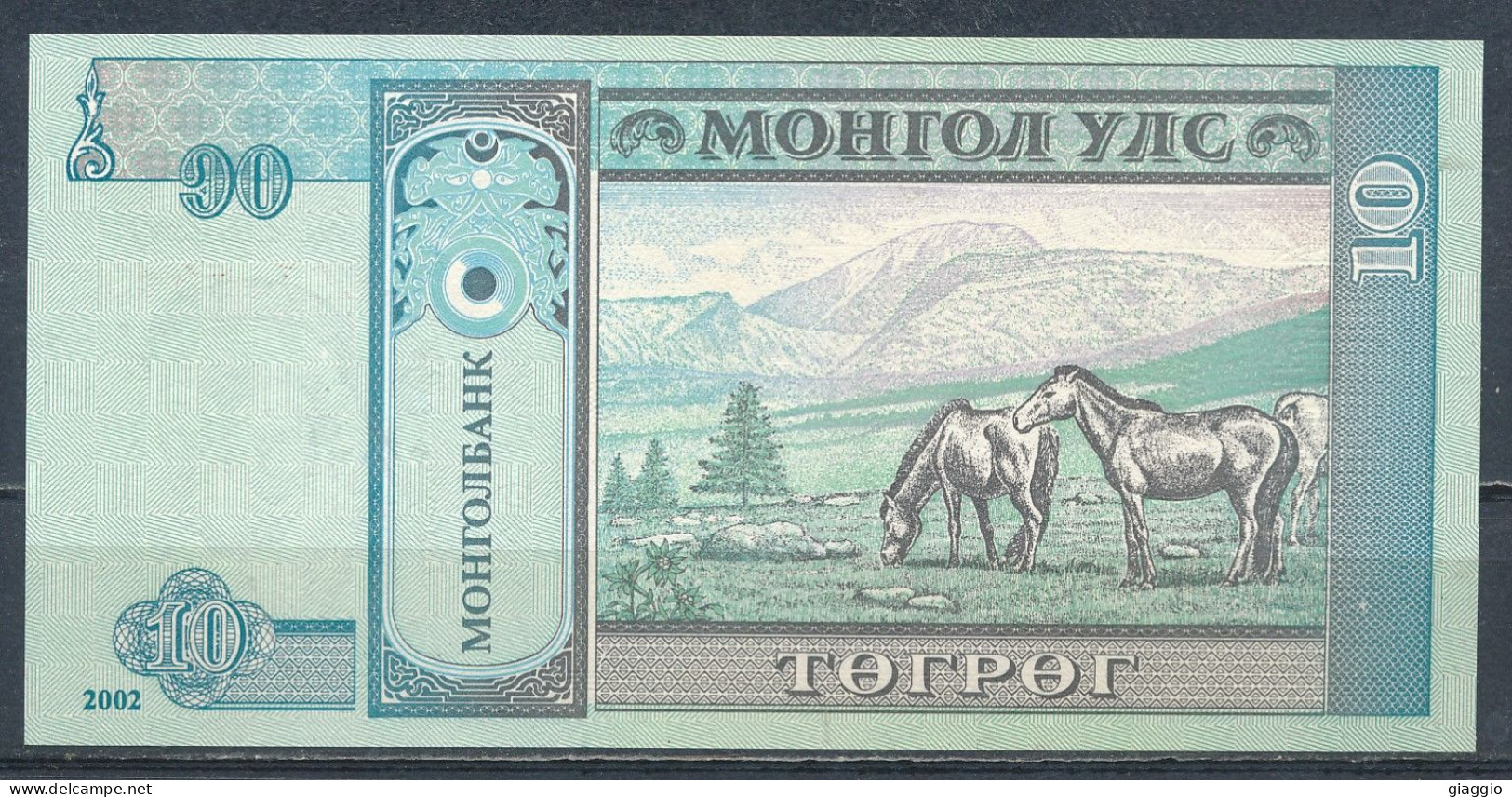 °°° MONGOLIA - 10 TUGRIK 2002 UNC °°° - Mongolie